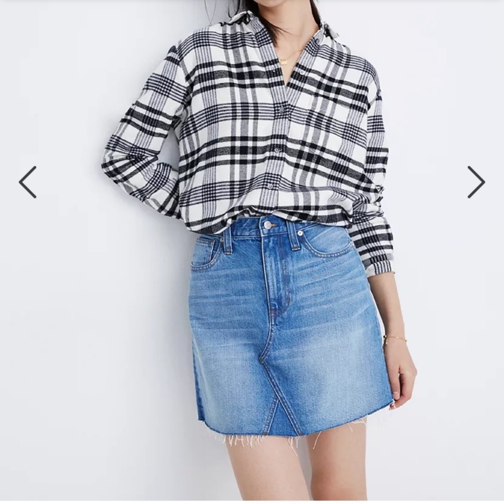 Madewell denim skirt